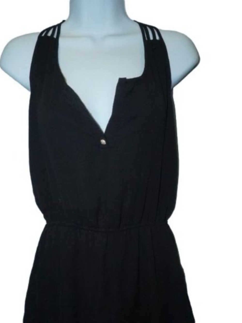 Women's Size Small Love Tree Short Black Romper